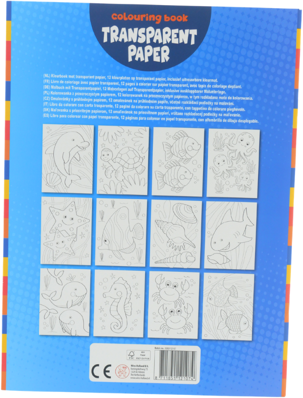 Wins kleurboek transparant papier oceean 2