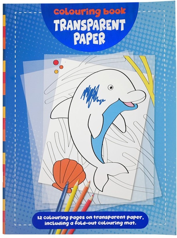 Wins kleurboek transparant papier oceean