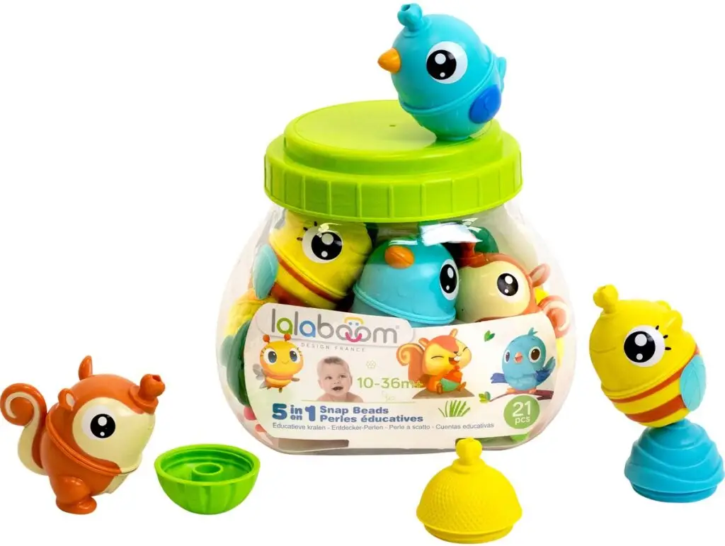 Lalaboom educatieve kralen met 3 dieren 21 st